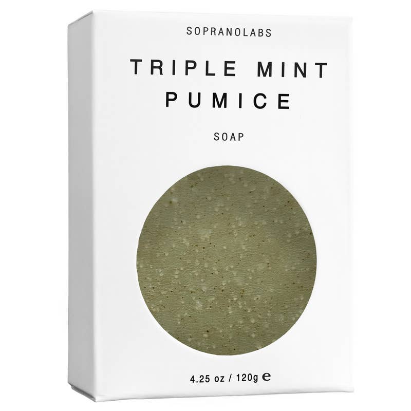 Triple Mint Pumice Vegan Soap