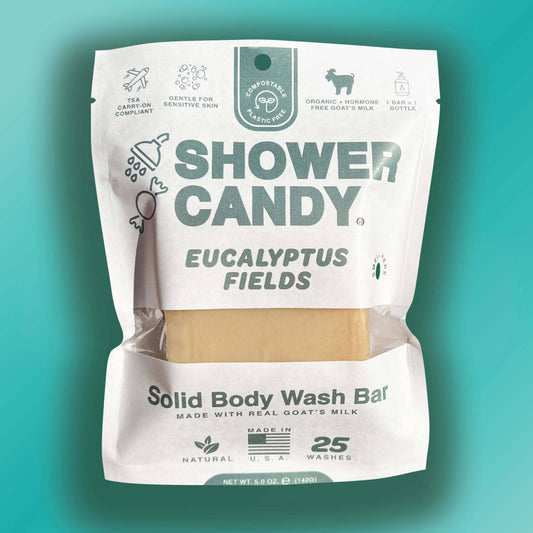 Eucalyptus Fields Body Wash Bar Soap with Goat's Milk